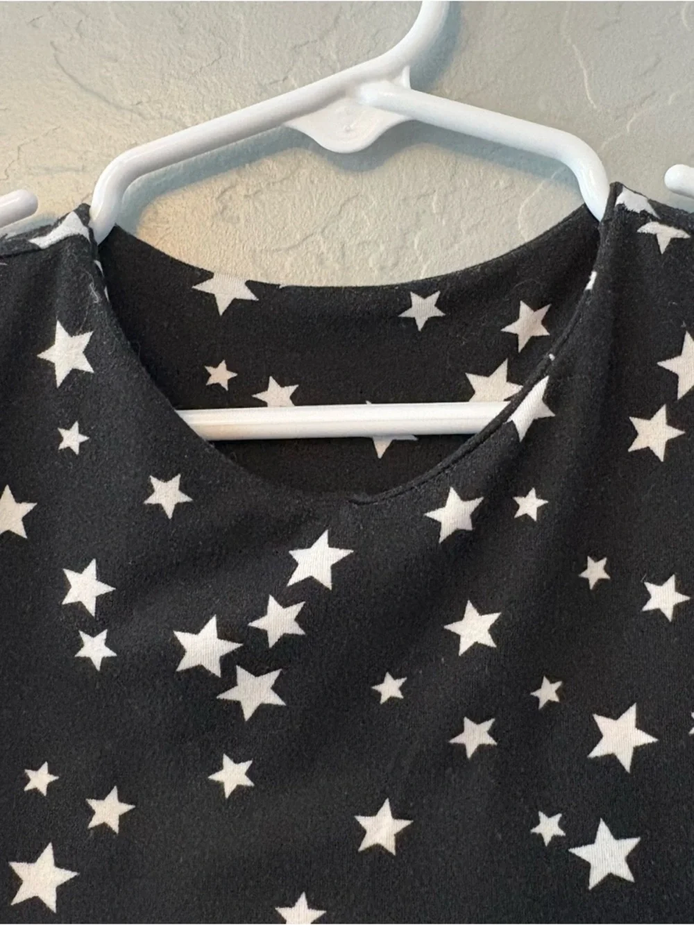 Willa B black and white star print racerback dance gymnastics outfit size 2/3
